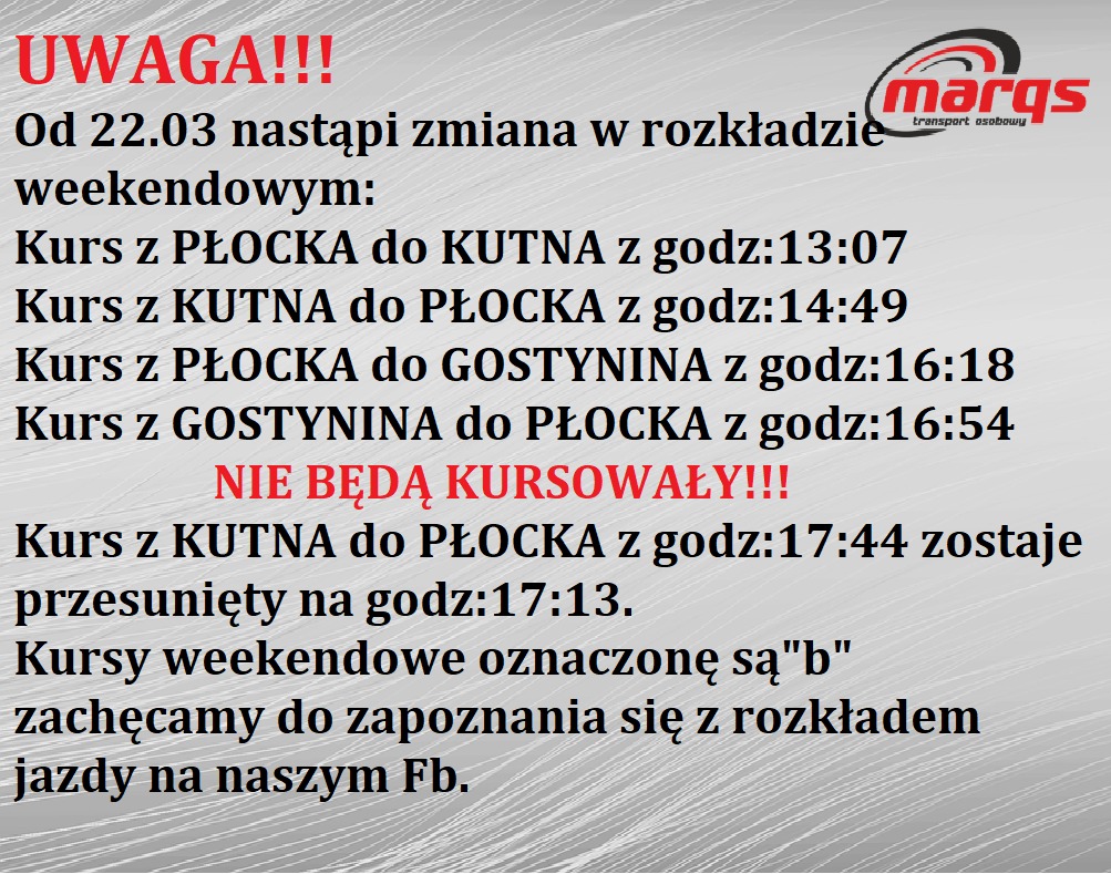 Ważna informacja